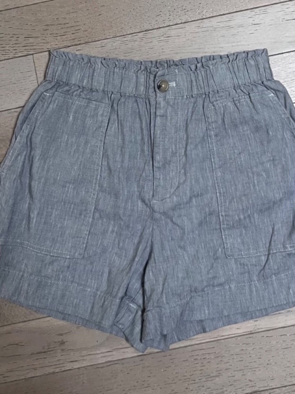 Lou & Grey for LOFT Gray Linen Blend Shorts Women’s- Small